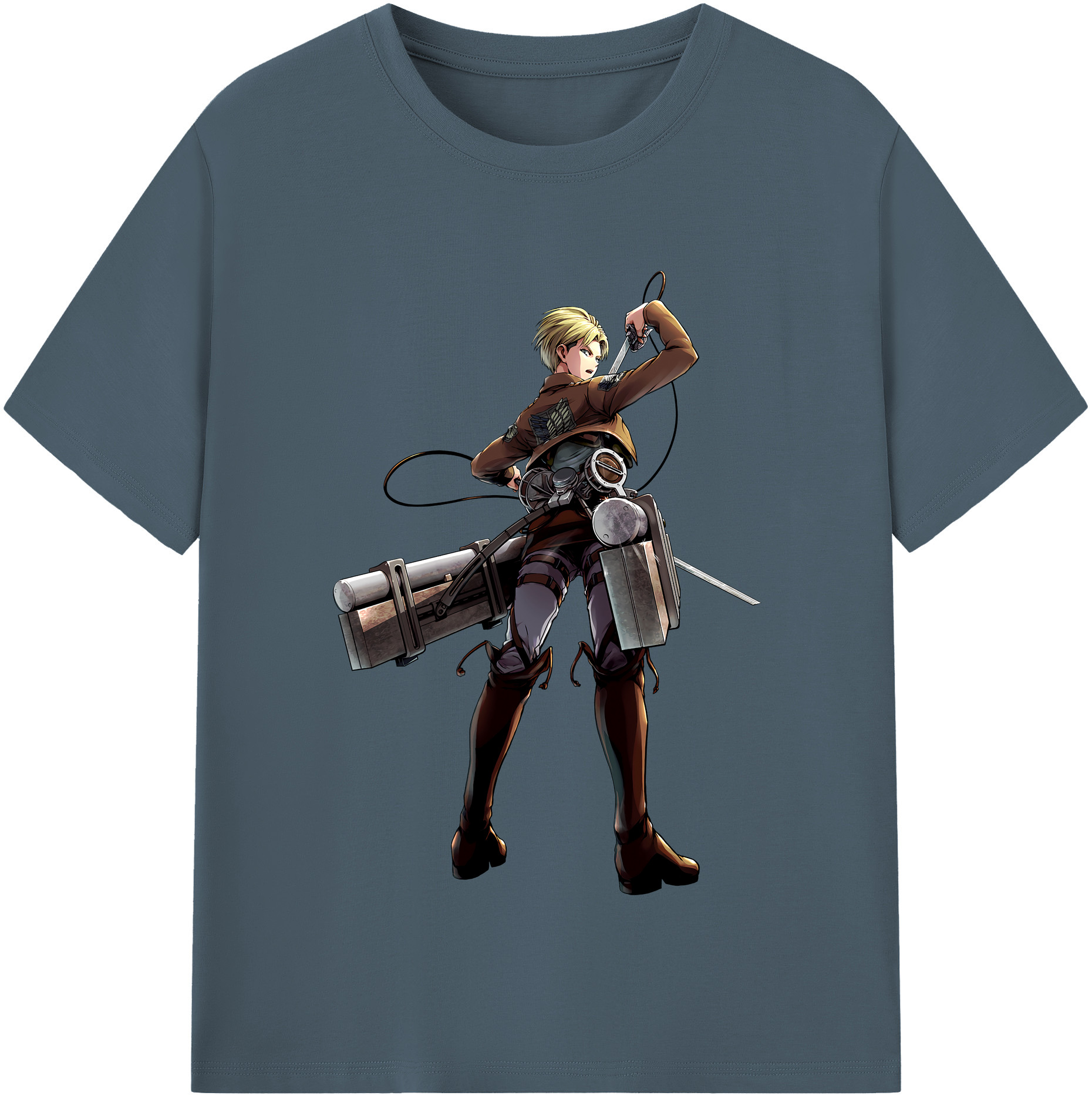 （画像用） 進撃の巨人 Attack on Titan 綿100％半袖Tシャツ（フロントプリント）